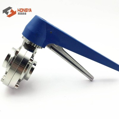 Stainless Steel Dairy Butterfly Valve Weld End