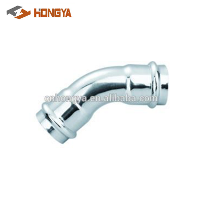 stainless steel 45 degree elbow/press fitting