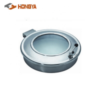 SS304 Sanitary Stainless Steel Round Manway With Sight Glass