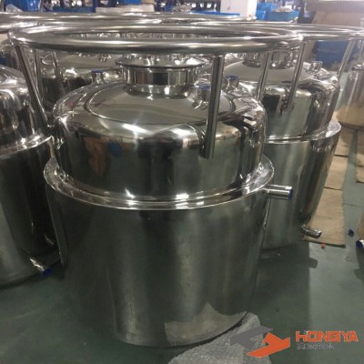 Sanitary SS304 Stainless Steel Double Jacketed Dewaxing Recovery Solvent Tanks /BHO Closed Loop Extractor Tanks