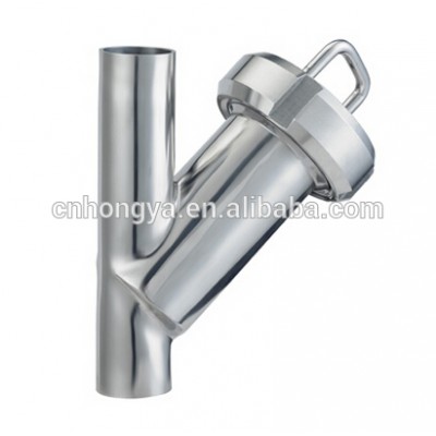 SS304 Sanitary Stainless Steel Weld Y Type Angle Strainer